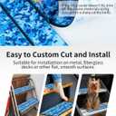 OCEANBROAD EVA Foam RV Step Cover 16''L x 6.5''W 4 Pack with Self Adhesive for Ladders Trailers Truck Campers Stair Treads, Camouflage Blue