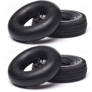(2 Pack) AR-PRO 10" Heavy-Duty Replacement All-Purpose Utility Tire and Tube - 4.10/3.50-4" Pneumatic Tires with 10" Inner Tubes TR-13 Straight Valve Stem for Lawn Mowers, Hand Trucks, and More