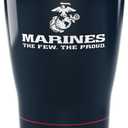 Tervis Traveler Marines The Few The Proud Triple Walled Insulated Tumbler Travel Cup Keeps Drinks Cold & Hot, 30oz, Stainless Steel