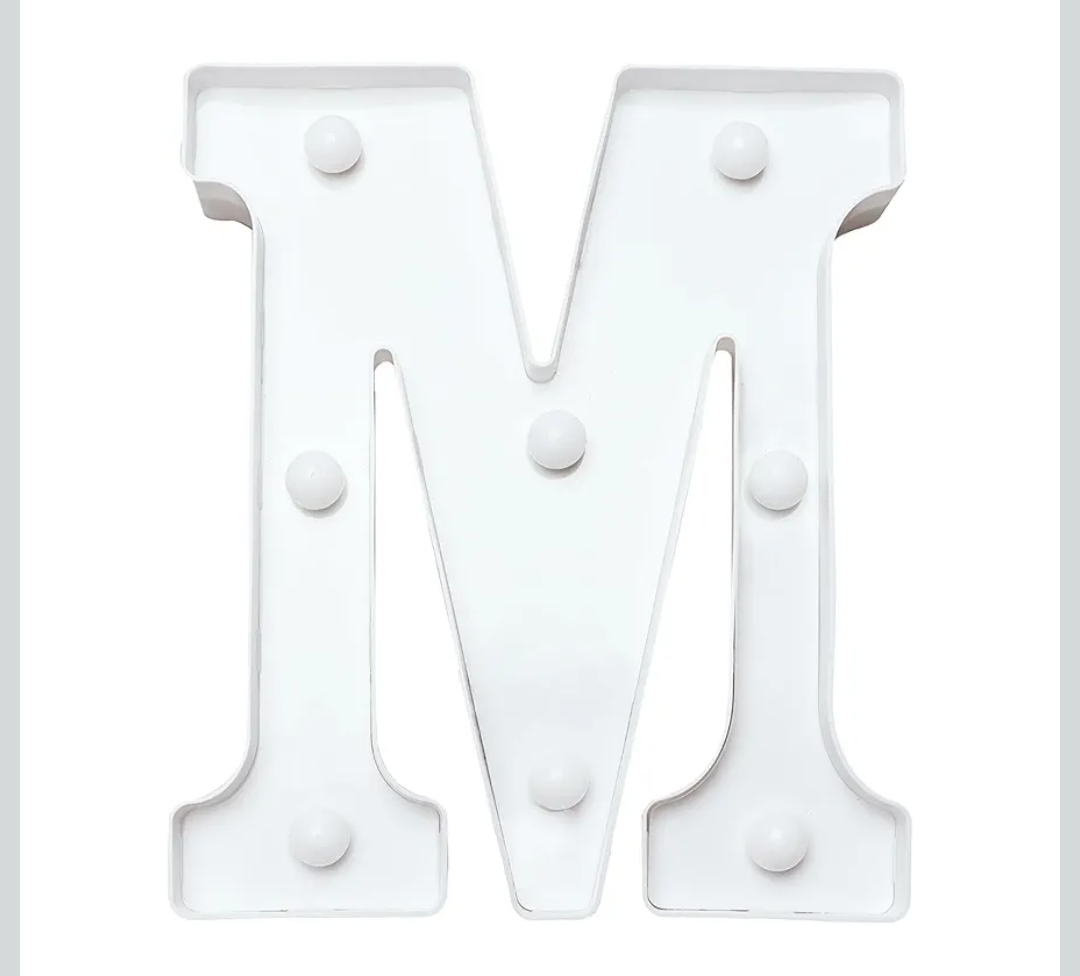 LED Marquee Letter, Light Up Letters, letters for wall decor, Perfect for Parties, Weddings, Store Decorations(M), Waterproof Yard Sign with Neon Effect
