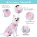 X-Small Dog Recovery Suit Female Spay, Professional Dog Surgery Suit Post Neuter, Abdominal Surgical Suit for Male Dogs Can Pee, Prevent Licking Soft Breathable Cotton Covers Wound (Pink, XS)