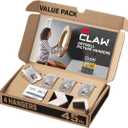 3M CLAW(TM) 45 lb. Drywall Picture Hanger With Spot Markers, Heavyweight Hanging Solution for Room Decor and Office Decor, Including Mirrors or Large Art  4 Count (Pack of 1)