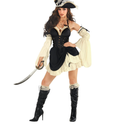 Size L. Morph Womens Pirate Costume Adult Pirate Dress Womens Pirates Outfit for Halloween Ladies Costume, Size L