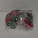 Hananona 6 Pcs Artificial Geranium Flowers for Outdoors Geranium Silk Red Flower Outdoor UV Resistant Garden Plants Faux Flowers for Christmas Home Kitchen Table Centerpieces Decor (6, Red)