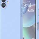 LOVE 3000 Designed for iPhone 16 Case, Premium Silicone with [Soft Anti-Scratch Microfiber Lining] Shockproof Protective Phone Case for Men Women Girls 6.1", Light Blue