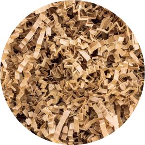 Hampton Distribution Brown Crinkle Paper Filler, 2lb Shredded Paper For Gift Baskets, Kraft Crinkle Shredded Papers, Basket Filler for Birthdays, Weddings, Showers & Holidays, 2 Pound