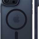 TORRAS Magnetic Guardian Designed for iPhone 14 Pro Max Case [Military Grade Drop Tested] [Compatible with MagSafe] Slim Translucent Matte Case for iPhone 14 Pro Max Phone Case 6.7", Mystic Black