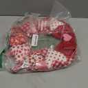 Valentine's Day Wreath 14'' Love Heart Wreath with 3D Heart Ornaments for Front Door 24'' Long Window Porch Home Wedding Festival Celebration Wall Decorations(Bow)