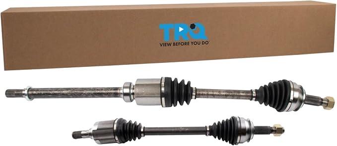 TRQ Front Driver and Passenger Side CV Axle Assembly Set 2 Piece for 2014-2016 Nissan Rogue 2017-2019 Rogue S SL SV FWD