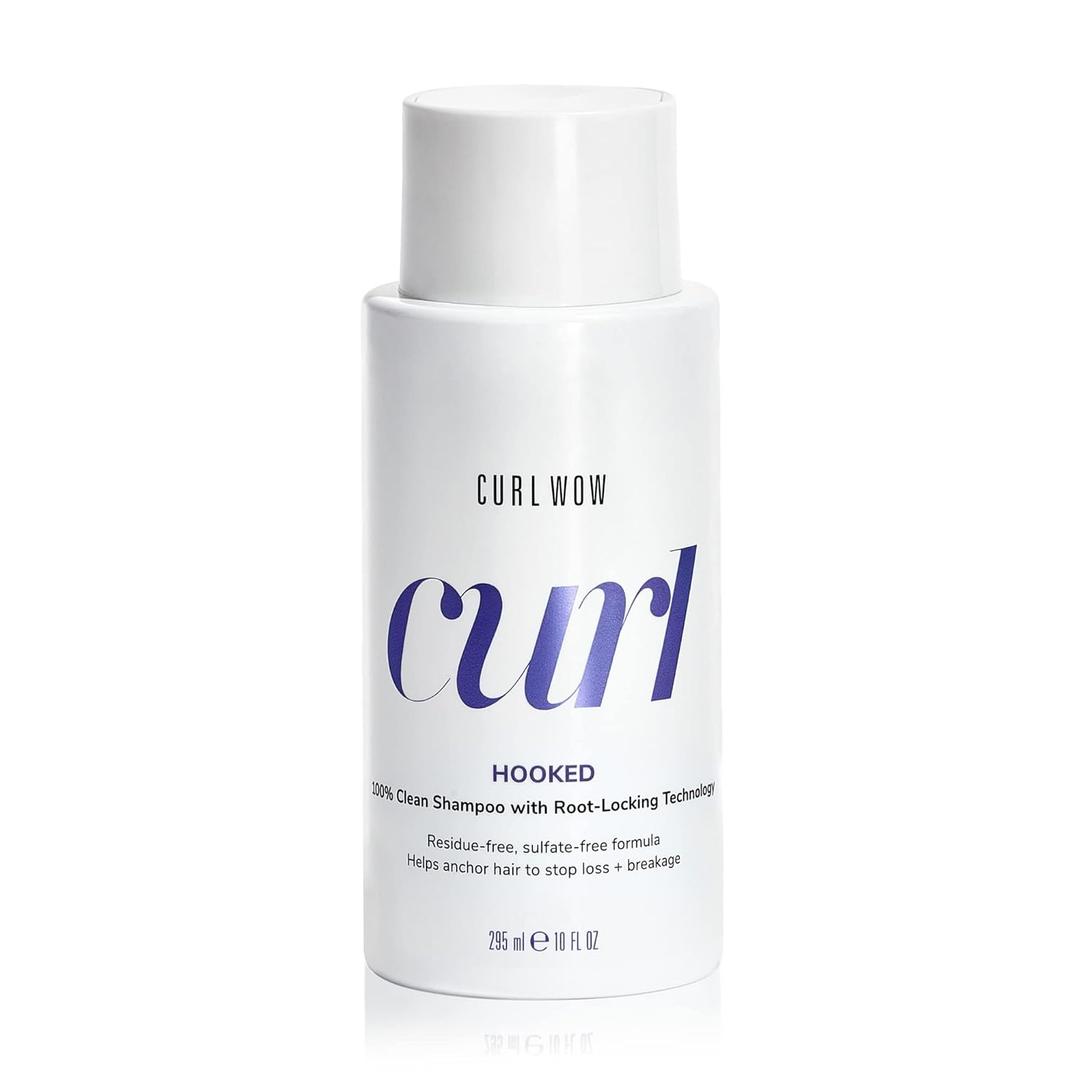 COLOR WOW Curl Wow Hooked 100% Clean Shampoo with Root-Locking Technology  Rich-lathering, sulfate-free formula leaves no residues + helps anchor hair to stop shedding COLOR WOW Curl Wow Hooked 100% Clean Shampoo with Root-Locking Technology  Rich-lathering, sulfate-free formula leaves no residues + helps anchor hair to stop shedding