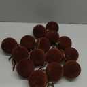 Liliful 15 Pcs Velvet Christmas Balls Bulk Flocked Christmas Tree Ball Ornaments Plastic Xmas Decorative Hanging Ornaments(Brown,3.15 Inch)