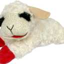 Multipet Mini Lamb Chop Officially Licensed, Plush, Squeak Pet Toy (White, 10') (10\" Regular, Large)
