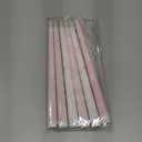 Conelist 6 Pcs Pink Bow Flameless Taper Candles 10.6 Inch Coquette LED Battery Operated Candles for Birthday Bridal Wedding Dinner Room Decor