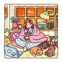 Soft Life: Cozy & Calming Coloring Book for Adults and Teens Featuring Gentle Daily Moments and Simple Joys (Girl Theme Coloring Book)