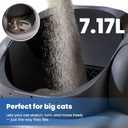 Neakasa M1 Plus Open-Top Self-Cleaning Cat Litter Box, 360 Safety Sensors, Advanced Odor & Leak Control, Automatic for Large & Multi-Cat Homes, Litter Mat & 2 Rolls Refill Bags Included