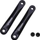 PROWHEEL Ebike Crank Arm Available in Square Hole,140MM/152MM/160MM/165MM/170MM/175MM Black Bike Crank Arm for Electric Bike,Mid Mounted Motor,Torque(1 Pair)