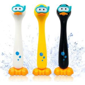 zeeloopbee Duck Swimming Diving Sticks Pool Toys for Kids Ages 4-8, 3pcs Training Sinking Throwing Dive Toy for Kid Diving, Summer Underwater Sinking Pool Toys for Kids Ages 8-12 (Duck Sticks)