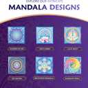 2 x Ceramic Coasters with Mandala Designs with Cork Backing for Hot & Cold Beverages Protects Surfaces from Water Rings & Heat Marks Mind Body & Soul by Mandala Arts Sri Yantra