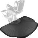 Lanstics 3.3ft. x 5ft. Salon Floor Mat, Anti Fatigue Barber Shop Chair Mat for Hair Stylist Barber Station Mat Beauty Floor Mats for Barber Chair Office Comfort Floor Mat for Salon & Barber (Shell)