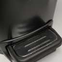 TIPGO Slim Bathroom Trash Can with Lid Soft Close, Step Pedal, 6 Liter / 1.6 Gallon Stainless Steel Trash Bin, Small Garbage Cans for Bedroom, Office, Kitchen (Matte Black)