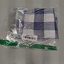 Hiasan Buffalo Plaid Table Runner, Classic Farmhouse Tabletop Collection, Waterproof Table Runner for Kitchen Dining, Banquet, Restaurant, Outdoor Use, 14W x 60L, Navy Blue and White, 1 Piece