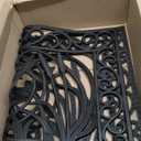 Original Rubber Doormat Outdoor, Outside Door Mat, Durable,Easy Clean,Waterproof Outdoor Rug forfor Patio,Entrance,Deck (1'8" x 2'6" (Octagonal), Black Dragonfly)