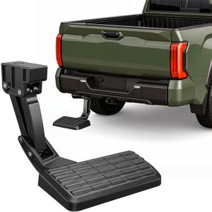 Bed Step for 2022-2026 Toyota Tundra, Retractable No-Drill Rear Bumper Truck Step for Easy Access, 300lb Load, Fits PTS30-34000 PT392-34240