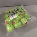 HyDren 16 Pcs Christmas Lime Green Velvet Balls for Tree 2.4 Inch Flocked Green Hanging Ornaments with Red Heart Decorations Xmas Round Pom Pom Balls for Indoor Home Decor Holiday Party Supplies