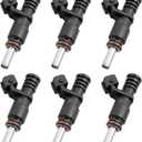 7531634 Fuel Injectors 6 Holes 6Pcs, Compatible with 2006-2012 BMW 328i 330i 530i 128i X3 X5 Z4 525i 528i 325xi 3.0L Engine, Replace# 13537531634