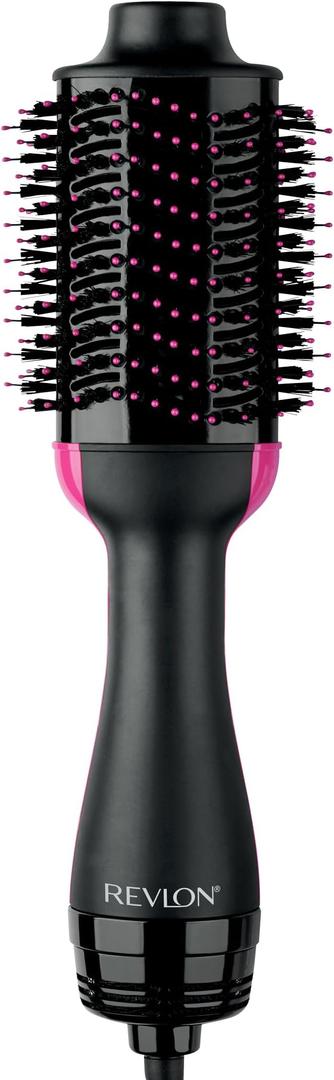 REVLON OneStep Volumizer Hair Dryer and Styler – Easy SalonStyle Blowouts – Less Frizz, More Shine, and Reduced Heat Damage, for All Hair Types and Lengths (Black, 1.0 VOLUMIZER)
