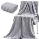 Bath Towel-28X56 inch, Durable Coral Velvet high Absorbent Towel，Suitable for Bathroom, Shower, Sports, Yoga Towels,linght Grey, Pack 2