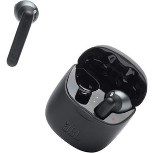 JBL Tune 225TWS True Wireless Earbud Headphones - Pure Bass Sound, Bluetooth, 25H Battery, Dual Connect, Native Voice Assistant (Black)
