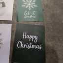 FGFK Neutral Beige Christmas Wall Art Prints Set of 4, Modern Holiday Winter Snowflake Cute Gingerbread Merry Christmas Posters Pictures Wall Decor for Home Bedroom Living Room, 8x10 Unframed