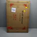 Tanmicoshomy Light Gold Bathroom Mirror 20x30 Inch, Wall Mirror with Tempered Glass for Bathroom Living Room Bedroom or Hallway