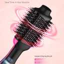 Aopant Hair Dryer Brush Blow Dryer in One, 1200W Hot Air Brush with Negative Ion, Ceramic Titanium Barrel, Oval Blow Dryer Brush for Drying, Smoothing, Volumizing & Styling