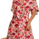 Dokotoo Womens Dresses 2025 Summer Fall Deep V Neck Elegant Bow Tie Mini Dress Size S