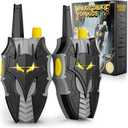 Bat Walkie Talkies for Kids with Flashing Eye Lights, Stealth Spaceship & Winged Dart Design, 2 Pack 2 Way Radio 3-12 Year Old Boy Toys, Outdoor Hiking Toys for Kid 3-5 4-6 6-8 8-10 Boys Birthday Gift