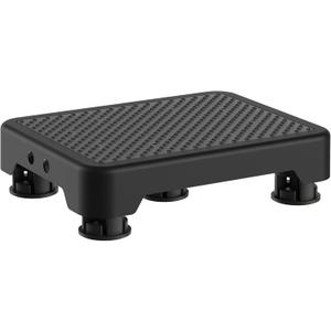 Ronlap One Step Stools for Adults, Portable Safety Step Platform for Seniors Small Plastic Bedside Step Stool Mobility Wide Step Stools Elderly Assistance for Shower Bed Car Stair Outdoor, Black-Black