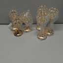 6 Pcs Crystal Candle Holder 2 Sizes Candle Holders for Wedding Table Centerpiece, Table Decor, Candlestick Holder for Fireplace Candelabra, Home Living Room Decor