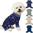 Bienbee Dog Pajamas, 4 Pack Dog Recovery Suit Shedding Suit Cute Soft Puppy Clothes Dogs Pjs Onesies Jammies Adjustable Breathable & Stretchy Clothes for Dogs Girl Boy Puppy-Medium