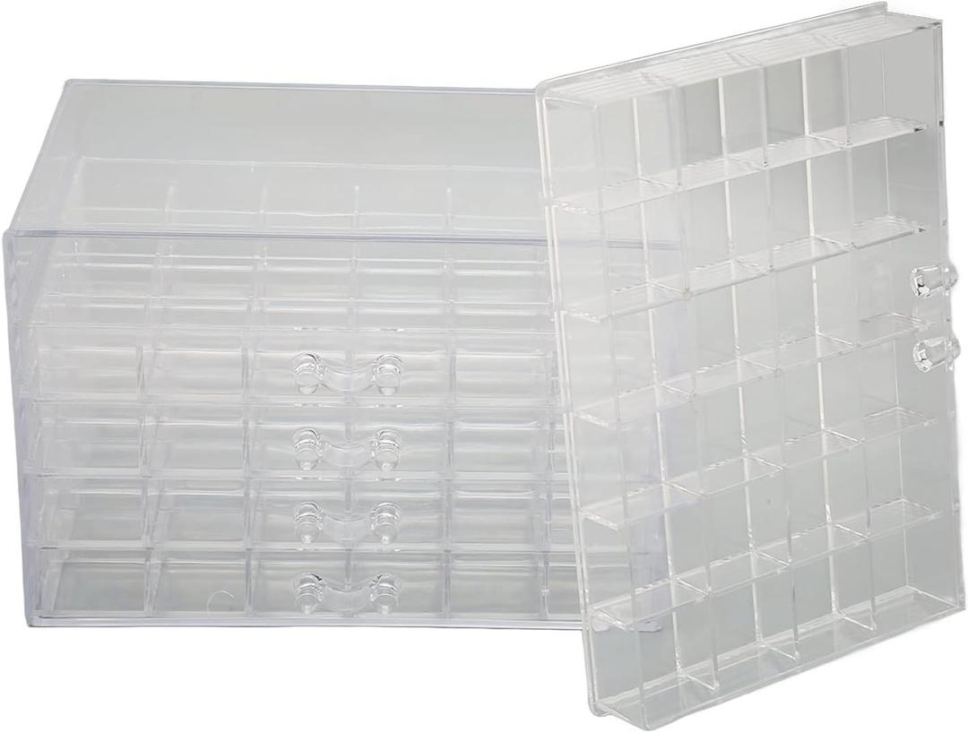 120 Grids Clear Jewelry Storage Box, 5 Layers Detachable Drawers, Dust Proof Lid, Transparent Design for Easy Access, outstanding Organizer for Earrings, Rings, and More