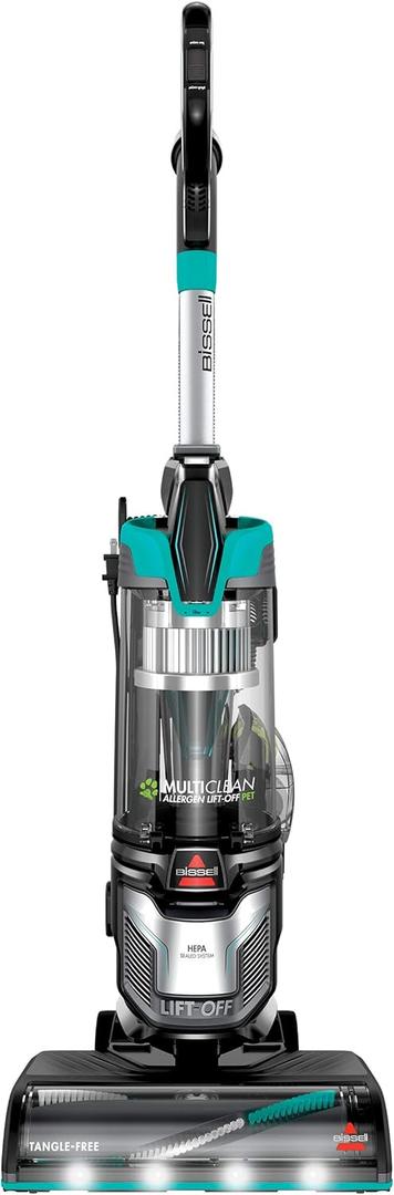 Bissell MultiClean Allergen Lift-Off Pet Vacuum with HEPA Sealed System, Detachable Canister for Stairs & Upholstery, LED Headlights, Tangle-Free Brush Roll, 2998