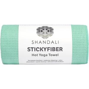 Shandali Hot Yoga Towel - Mat-Sized, Microfiber, Super Absorbent, Anti-Slip, Injury Free, 24" x 72" - Best Bikram Yoga Towel - Exercise, Fitness, Pilates Gear (Standard, Jade Green)