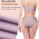 AIRCUTE Washable Leak Proof Incontinence Underwear for Women Absorbency Bladder Control Briefs 70ML,5 Pack (2XL,5 Colors)