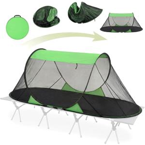 1 Pcs Pop up Mosquito Tent for Camping Instant Netting Screen Foldable Pop Tent with Ground Pin Waterproof Insect Bug Net for Outdoor Hiking Summer (86.61 x 41.34 x 35.43 Inches,Green)