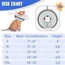 Elevated Inflatable Dog Cone Collar Alternative After Surgery, Dog Donut Collar, Soft Pet Cone to Stop Licking for Small Dogs, S(Neck 7"-9.5")
