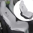 Seat Protector for Tesla Model Y/3 Waterproof Child Seat Protect Accessories (1-Pack) White