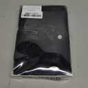 Alimens & Gentle Men's Cotton Linen Shirts Long Sleeve Button Down Shirt Band Collar Beach Shirts Black.L