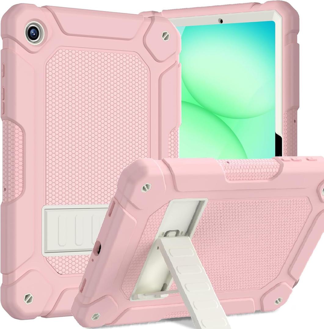 BMOUO for Samsung Galaxy Tab A11+ Plus Case 11" 2026/A9+ Plus Cases 11 Inch 2023 (SM-X210/X216/X218), Heavy Duty Shockproof Protective Samsung Galaxy Tab A11 Plus/A9 Plus Cases, Pink