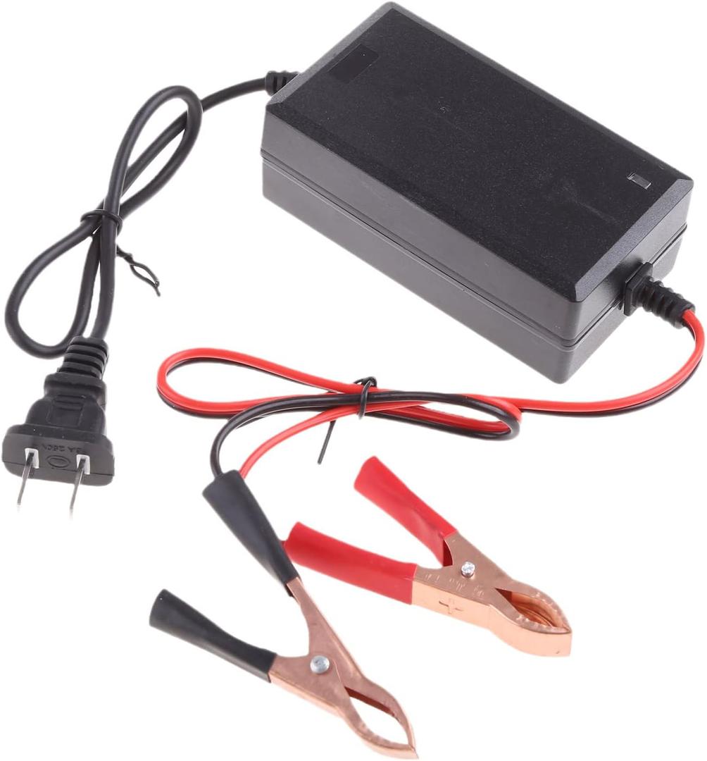 Car Battery Charger, 12V Battery Charger Maintainer Trickle Charger with Smart 3 Stage Charging and Power Indicator, Battery Chargers Maintainer for Car, Motorcycle, RV, Boat, SUV